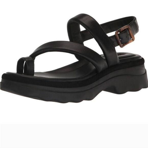 BRAND NEW VINCE WOMEN'S SANTA CRUZ LEATHER ANKLE STRAP PLATFORM SANDALS - Picture 5 of 16
